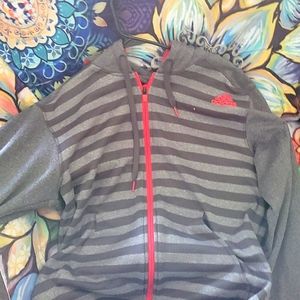 Adidas zip down hoodie size large